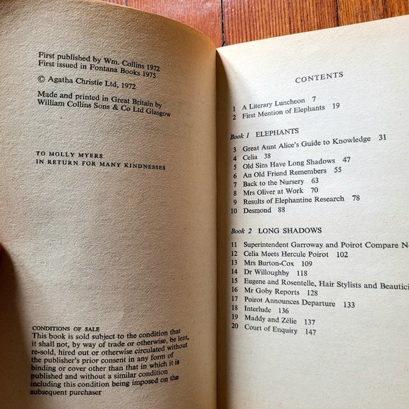 Vintage Agatha Christie - Elephants Can Remember 1975 - Picture 5 of 5